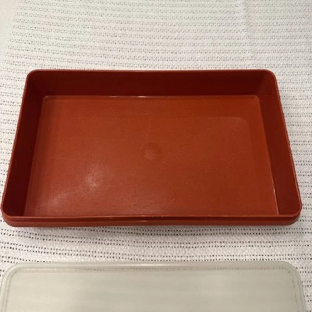 4 P.C. Tupperware Set Paprika Red 2-816,1-1292,1-794 Lot Of 4